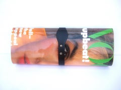 1970s Rare Mod Vogue Magazine Cover Structured Plastic Clutch Purse