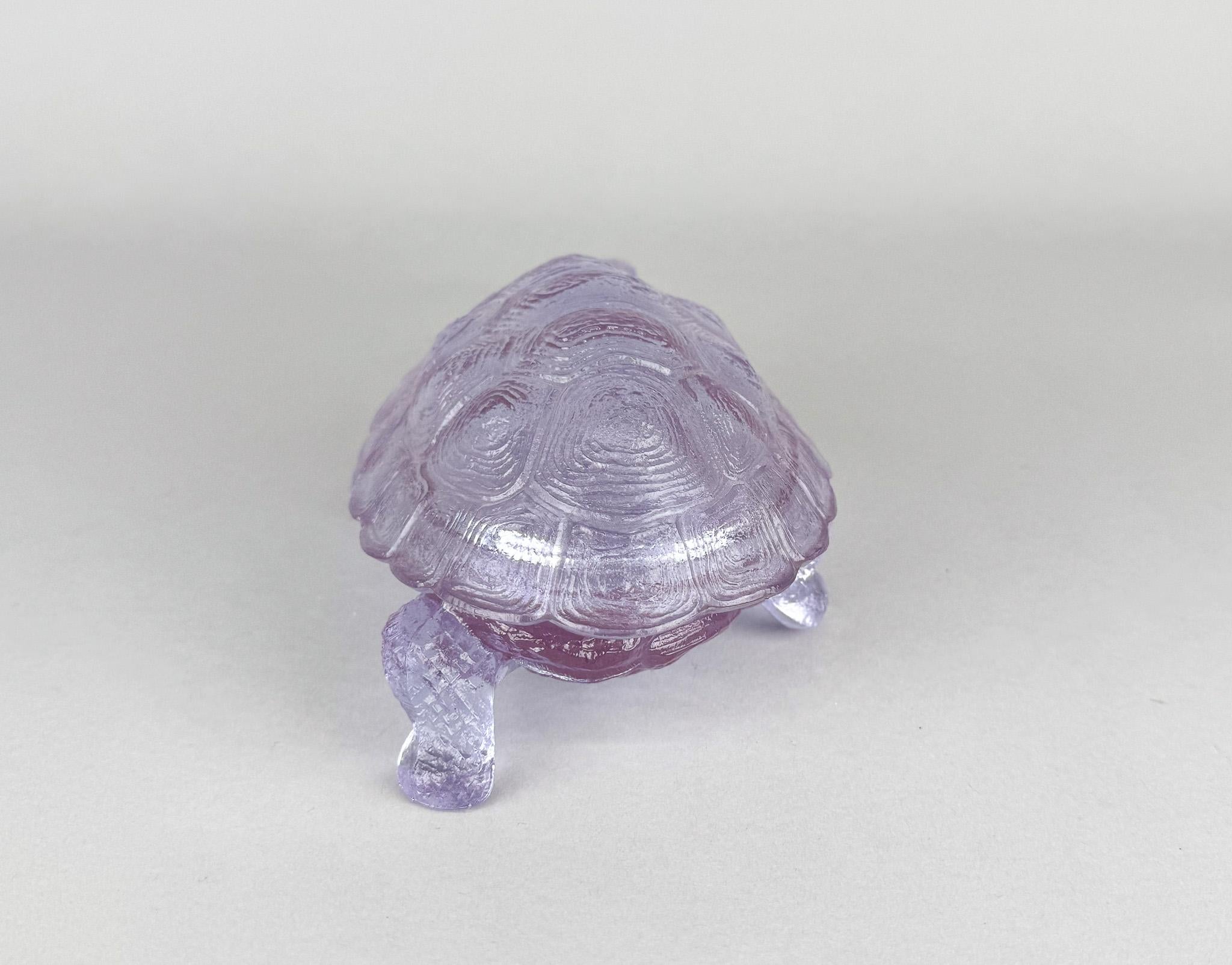 20th Century 1970s Rare Neodymium Glass Jar, Czechoslovakia