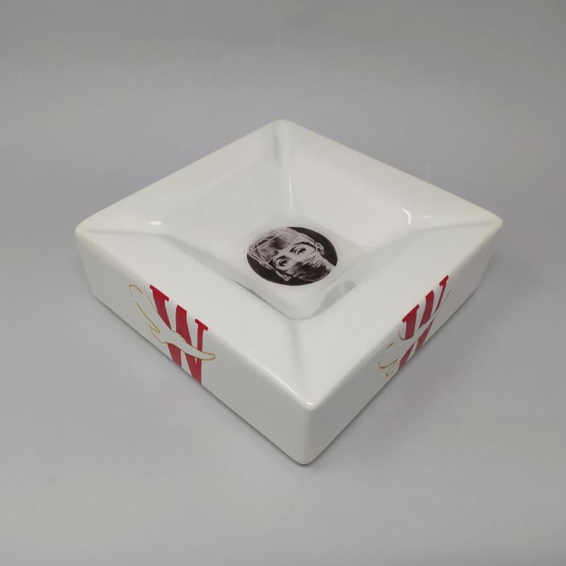 Late 20th Century 1970s Rare Porcelain Ashtray or Vide Poche by Piero Fornasetti For Sale