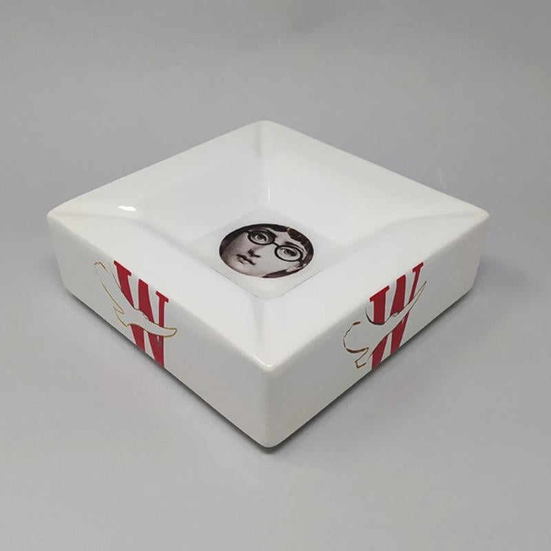 Late 20th Century 1970s Rare Porcelain Ashtray or Vide Poche by Piero Fornasetti For Sale