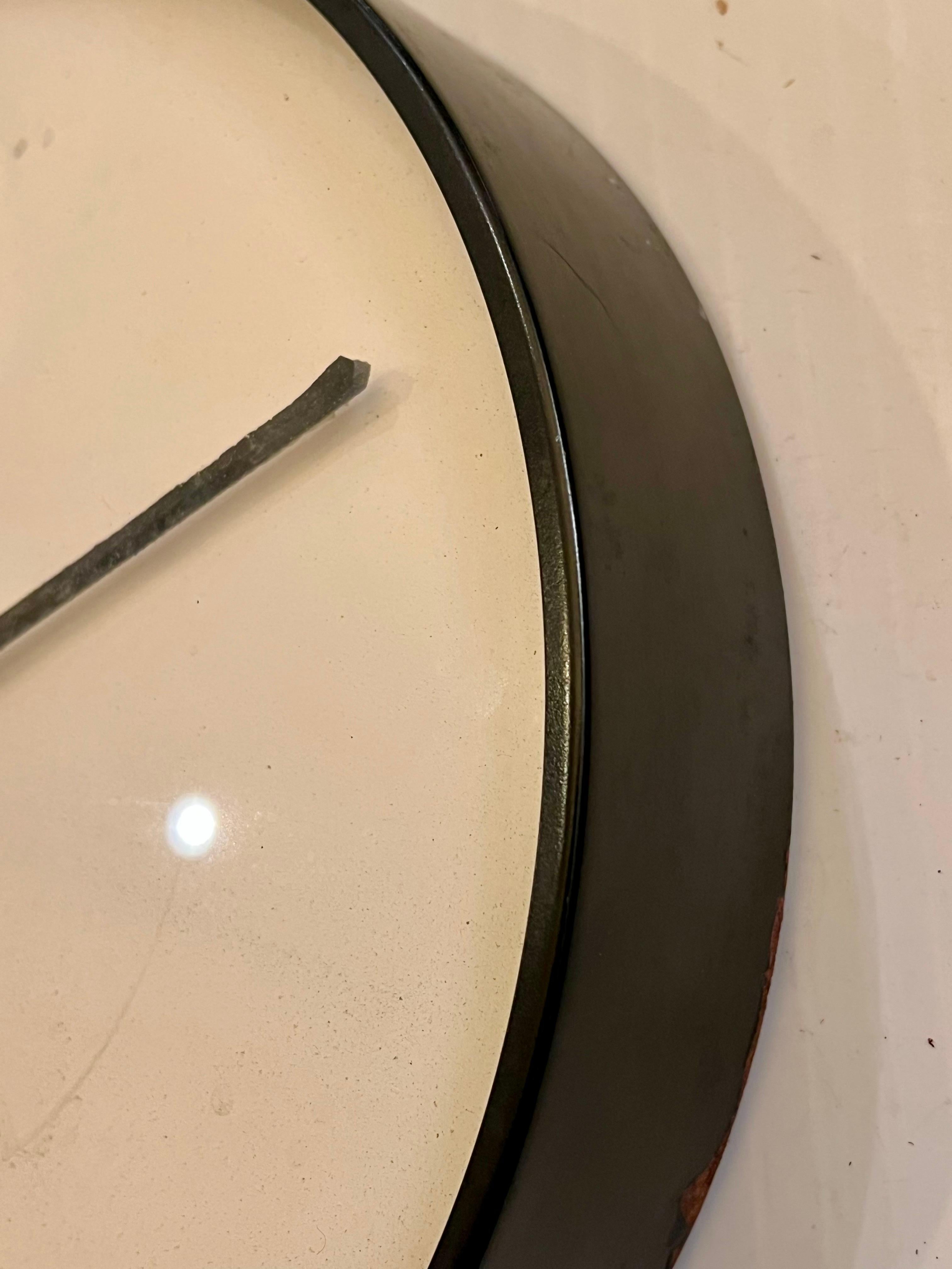 20th Century 1970s Rare Postmodern Designed by Nathan Horwitt Wall Clock by Howard Miller