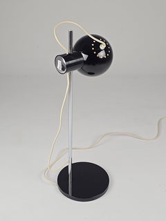 Lampe de table magnétique Reggiani « Eyeball » rare des années 1970, Italie