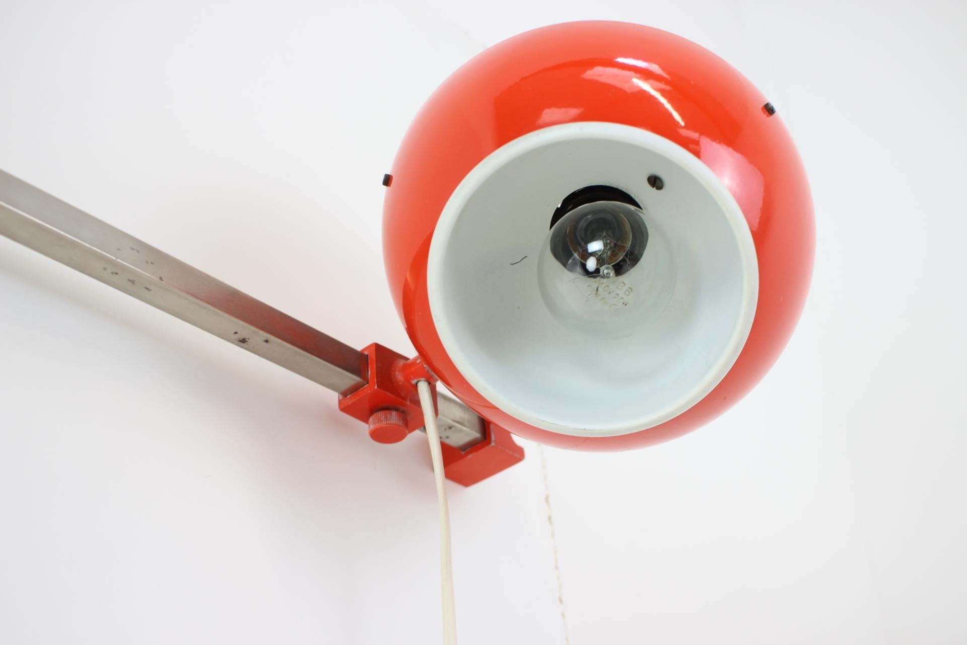 Late 20th Century 1970s Rare Space Age Wall Lamp For Sale
