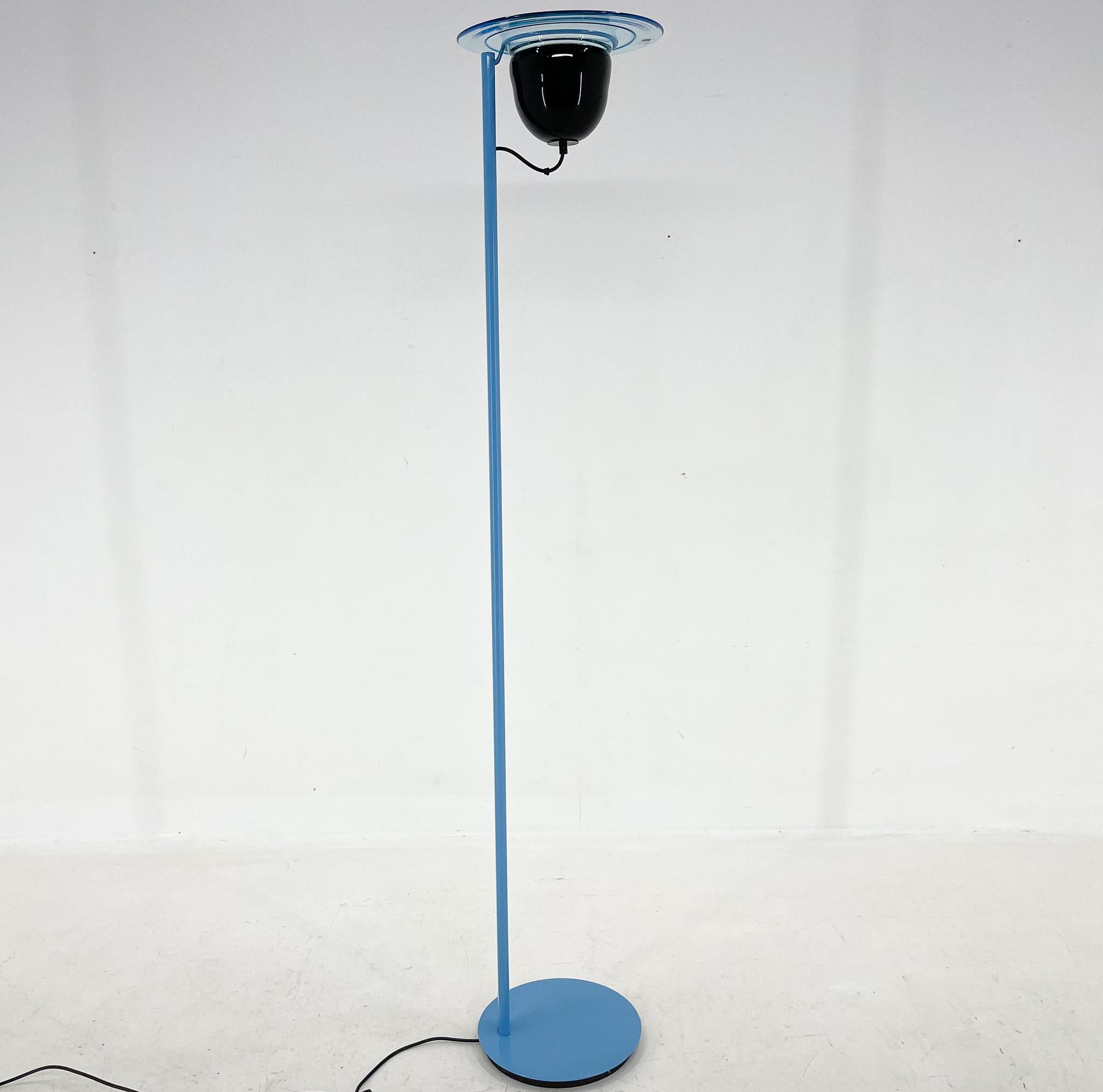 1970's Rare Vetri Murano Glass & Metal Floor Lamp, Italy For Sale 4
