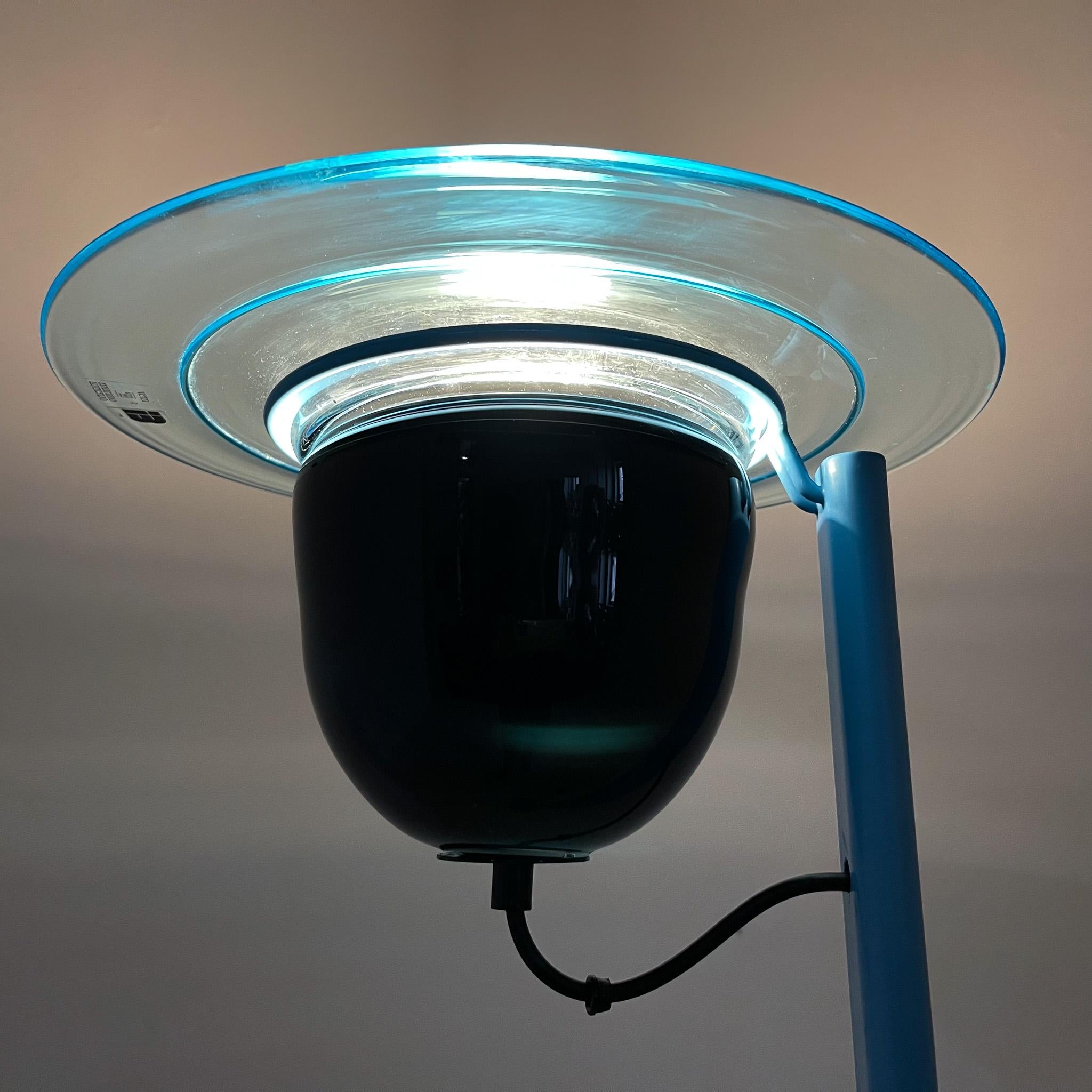 Fin du 20e siècle Rare lampadaire Vetri Murano en verre et métal des années 1970, Italie en vente