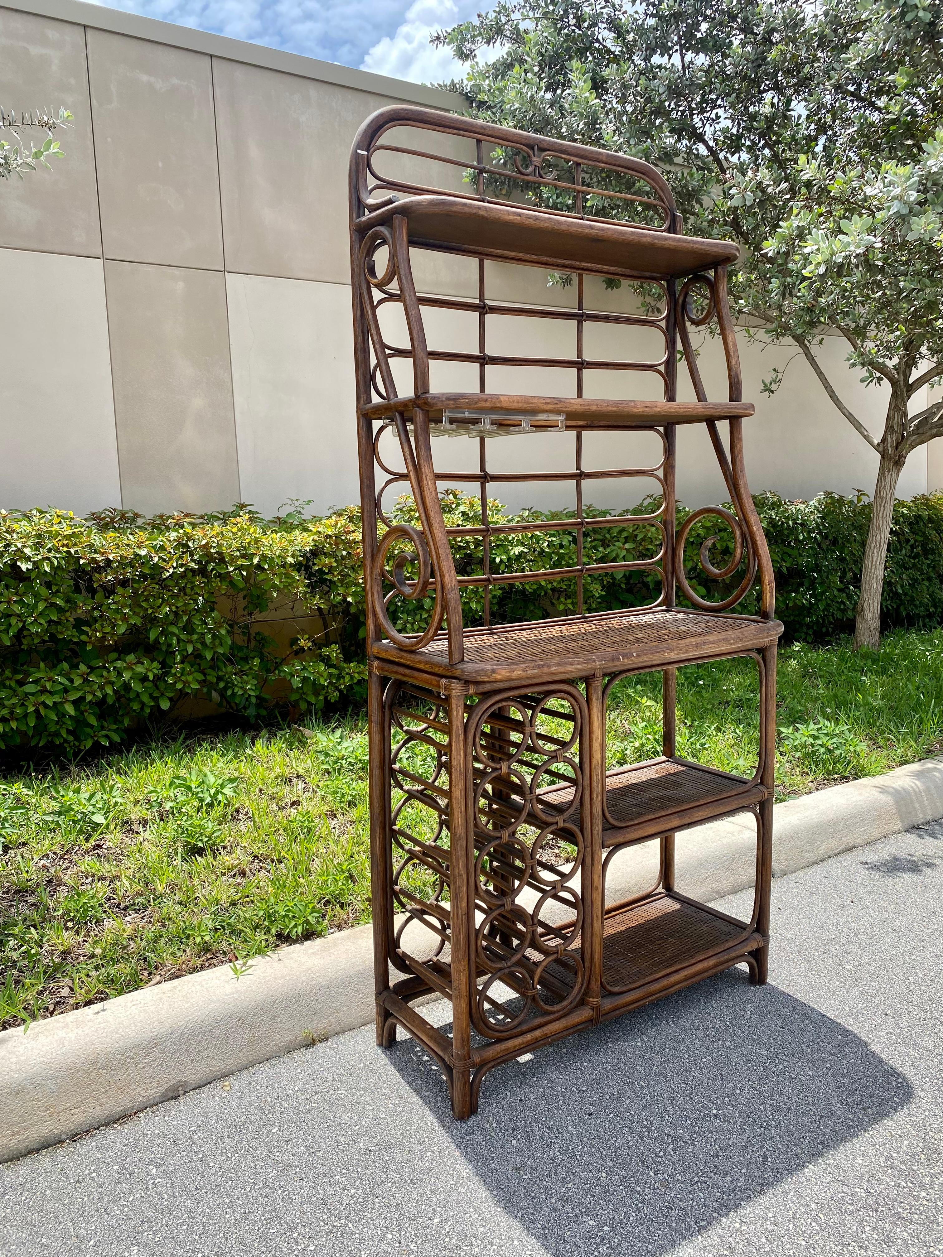 vintage bakers rack