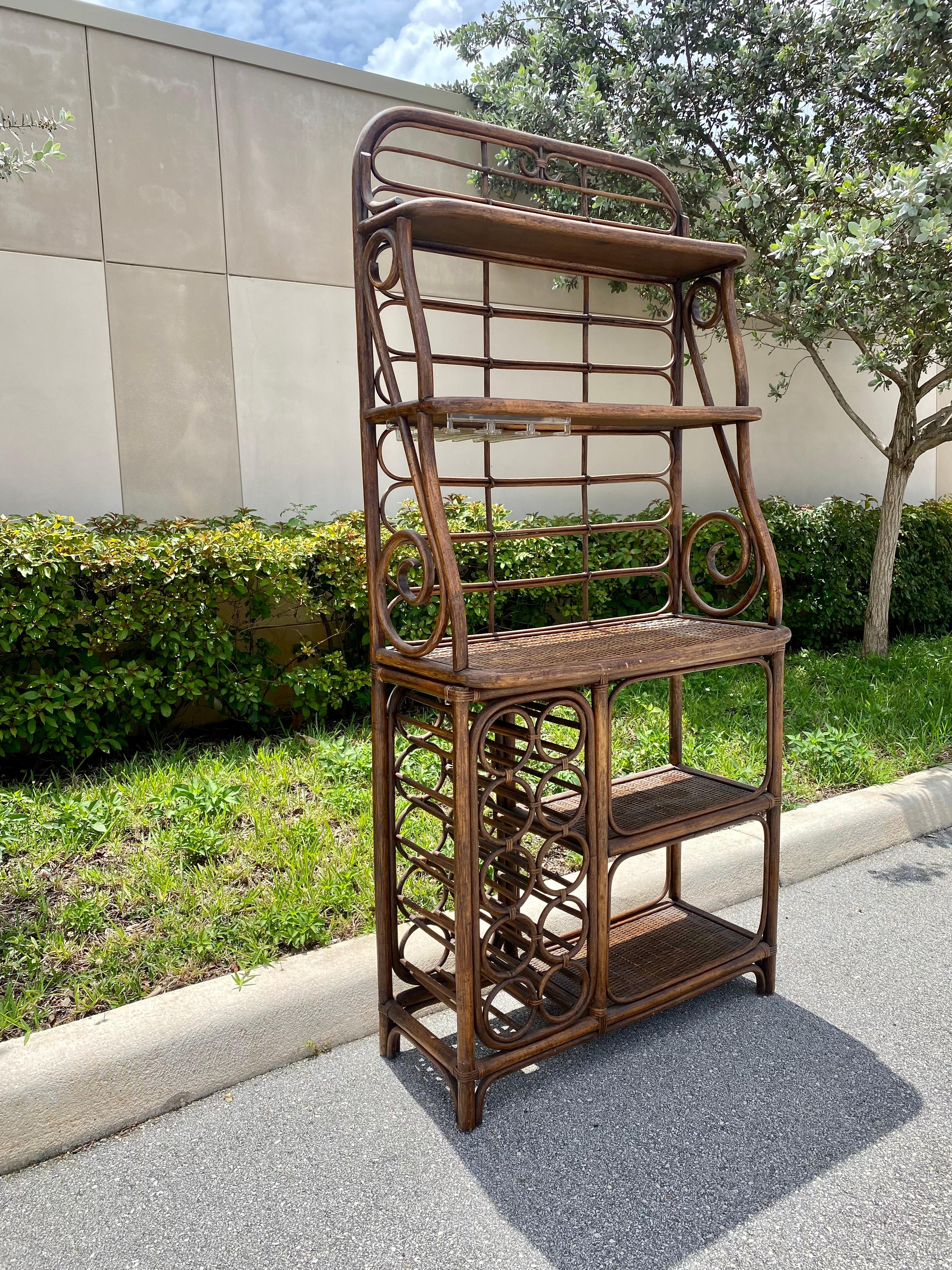 bamboo bakers rack