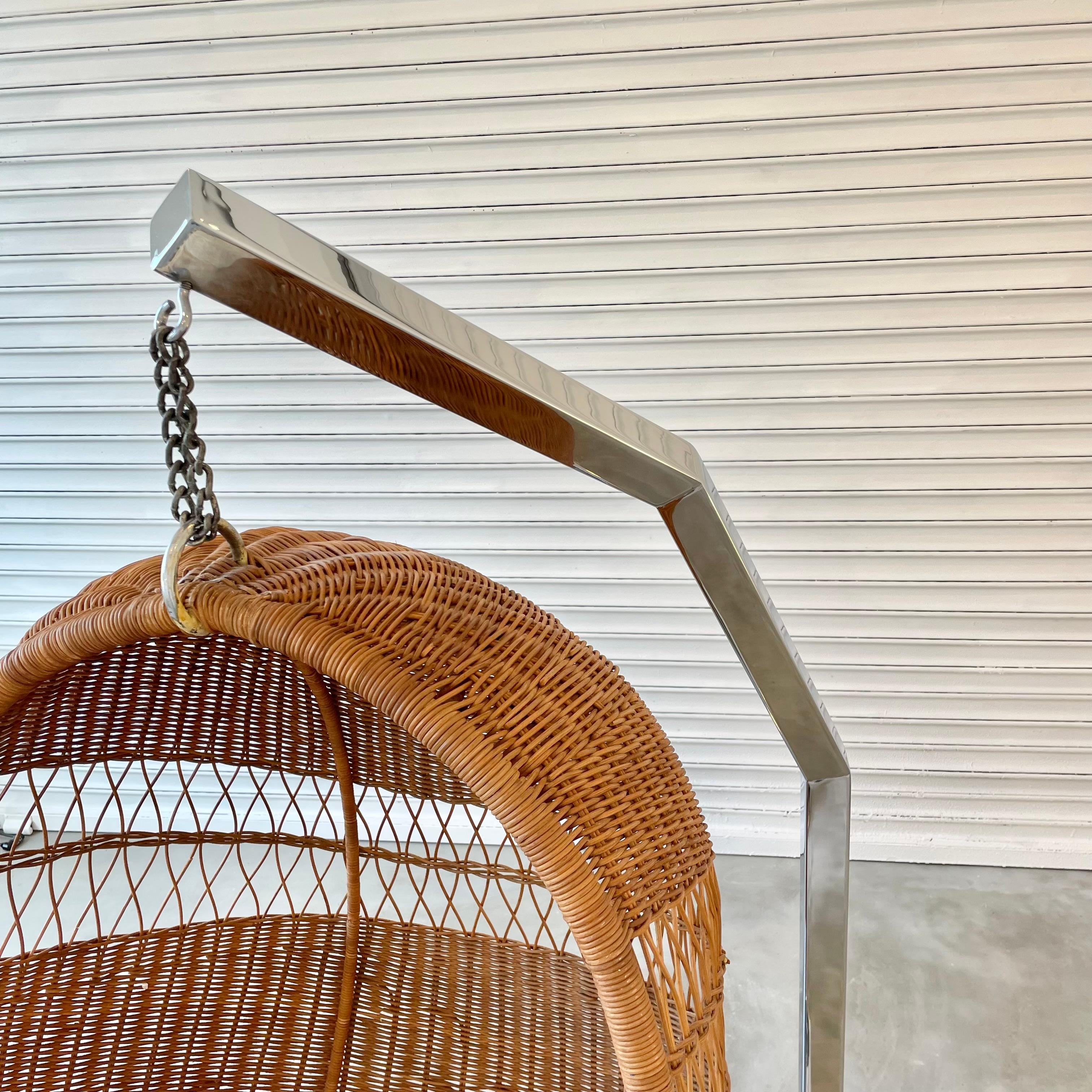 used swing chair with stand