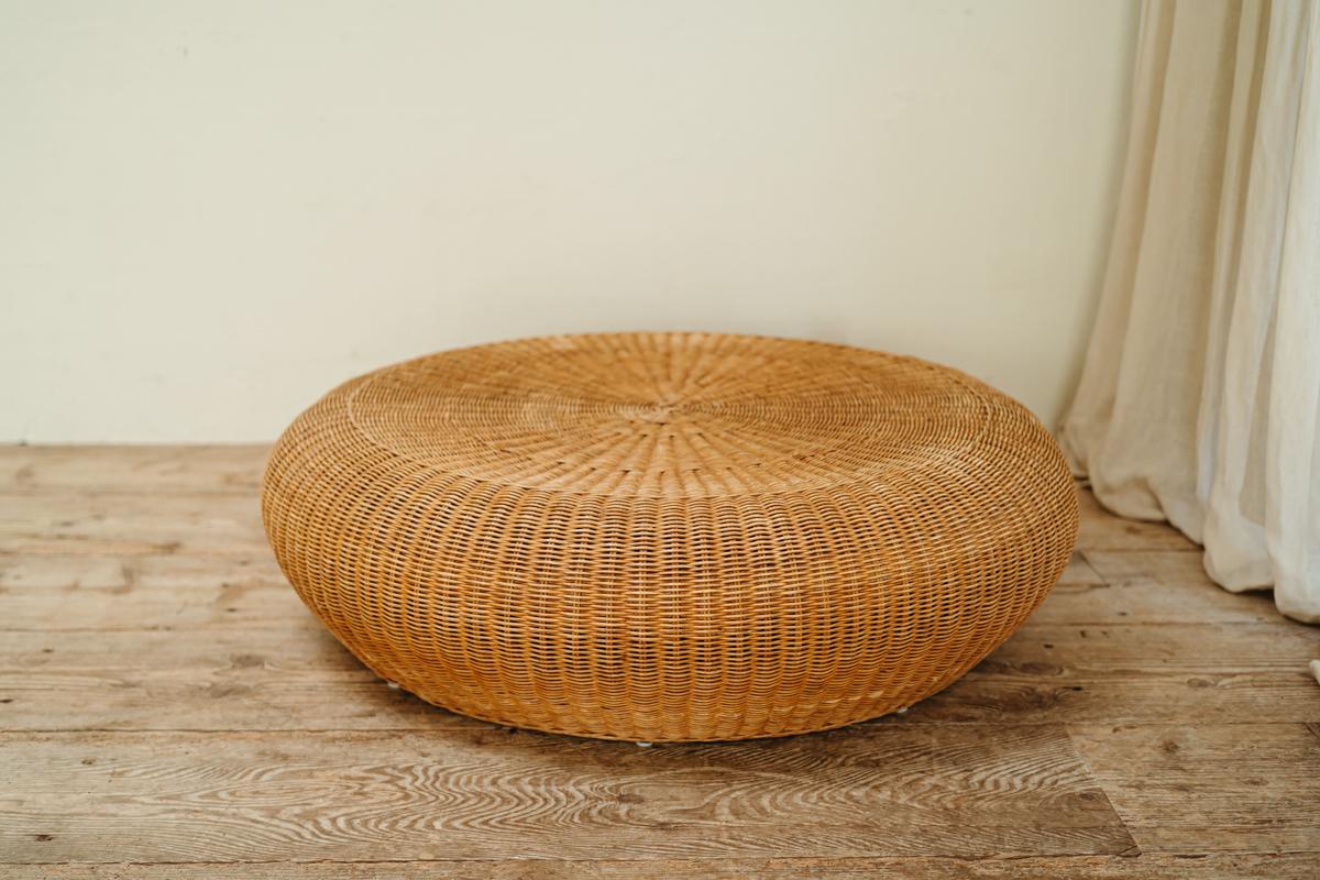 1970's Rattan Coffee Table In Good Condition In Brecht, BE