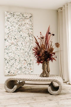 1970's Rattan Coffee Table