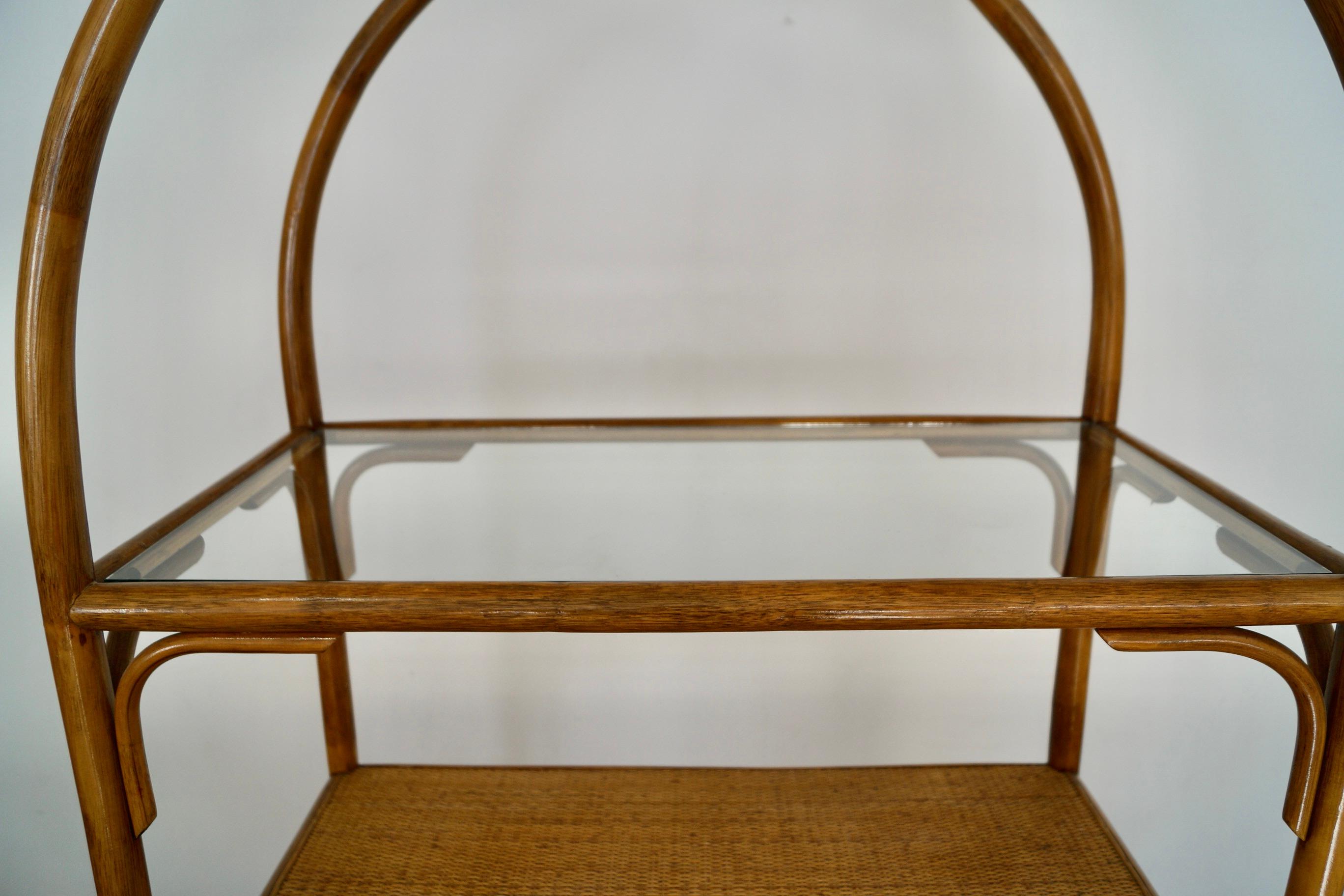 1970s Rattan Shelving Unit / Etagere  For Sale 13