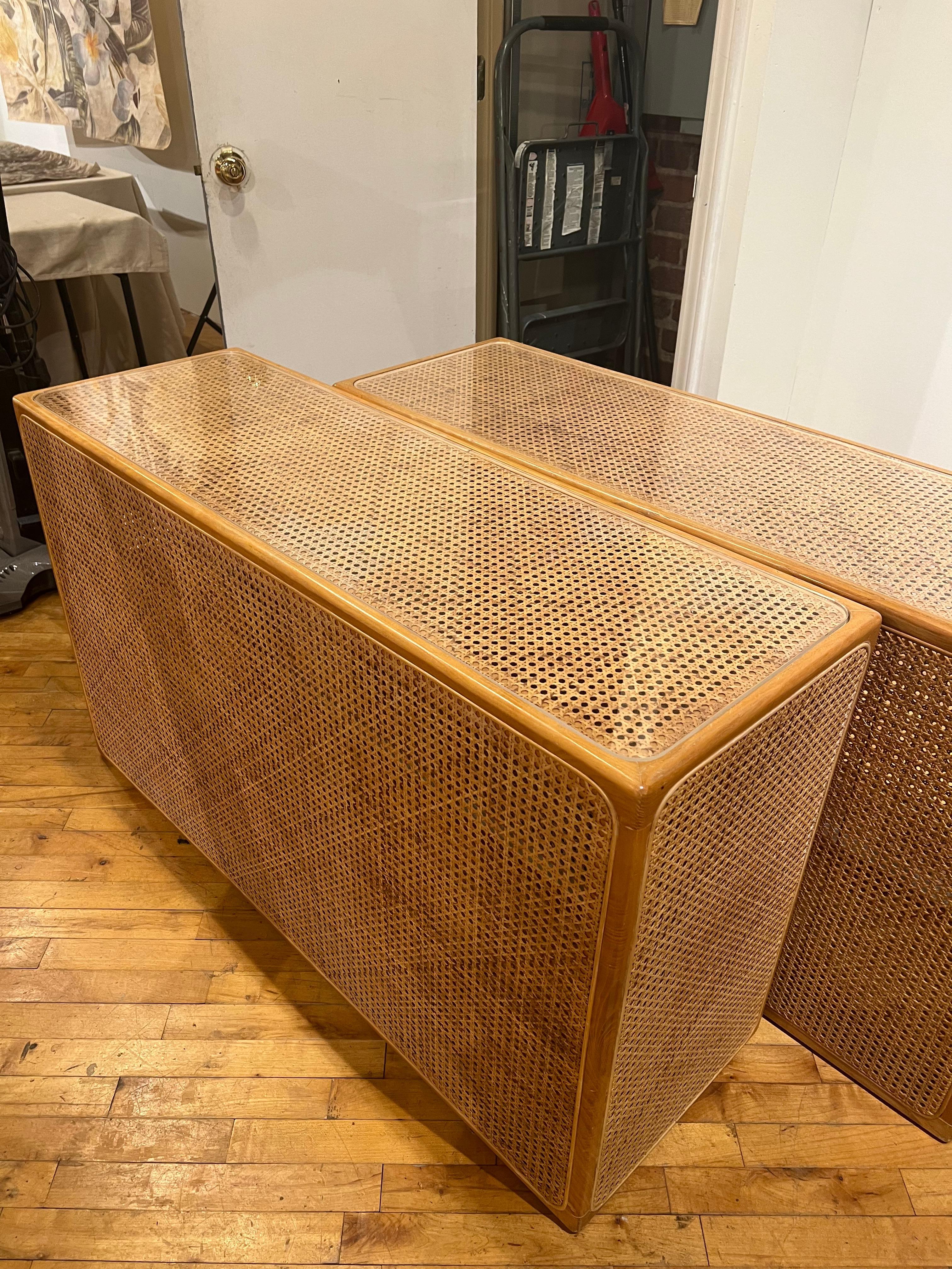 1970’s Rattan Table , two available For Sale 2