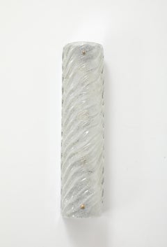 1970's Rectangular Ice Glass wall Light by Kalmar