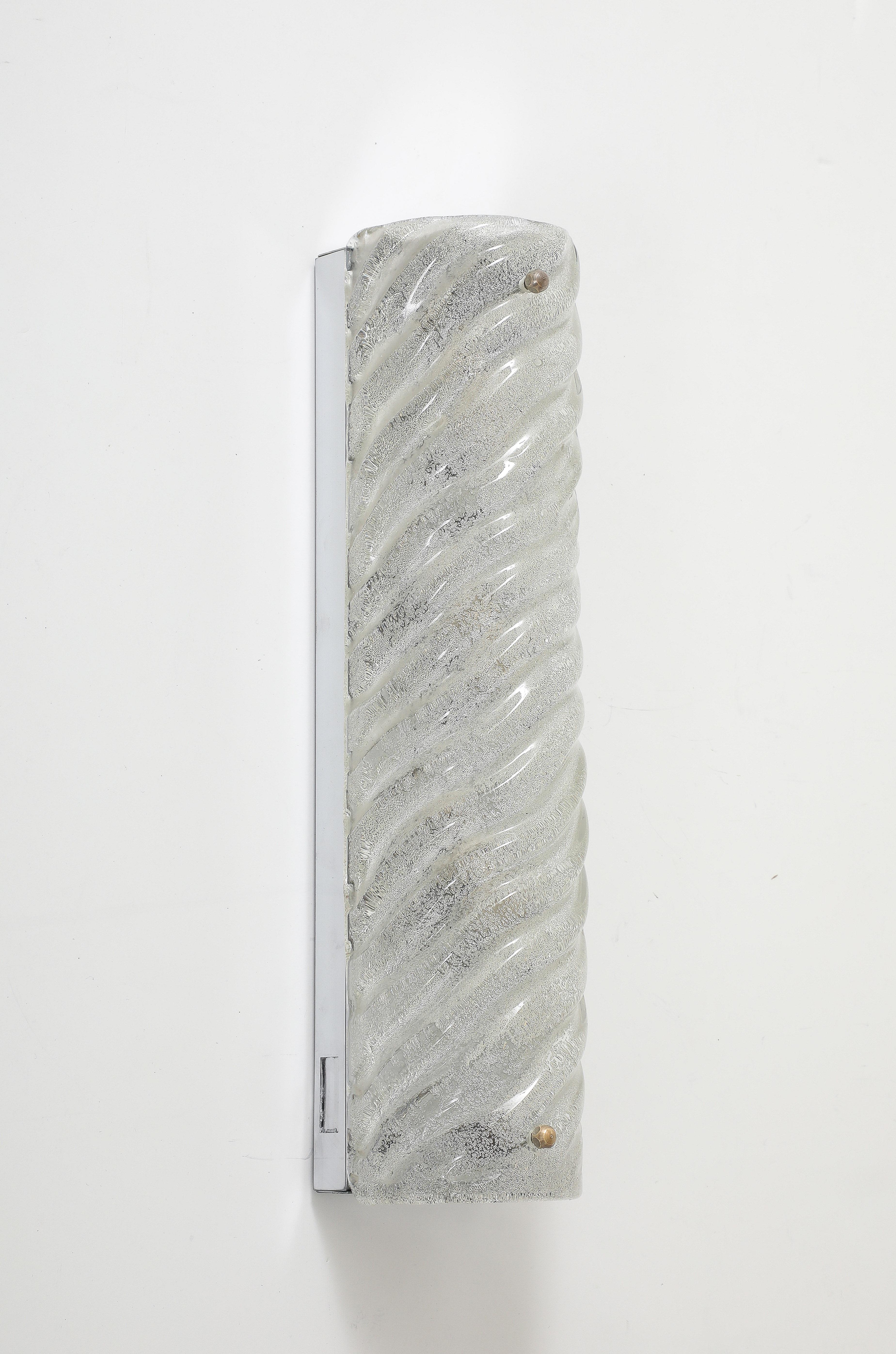 Aplique Rectangular de Cristal de Hielo de los años 70 by Kalmar Austríaco en venta