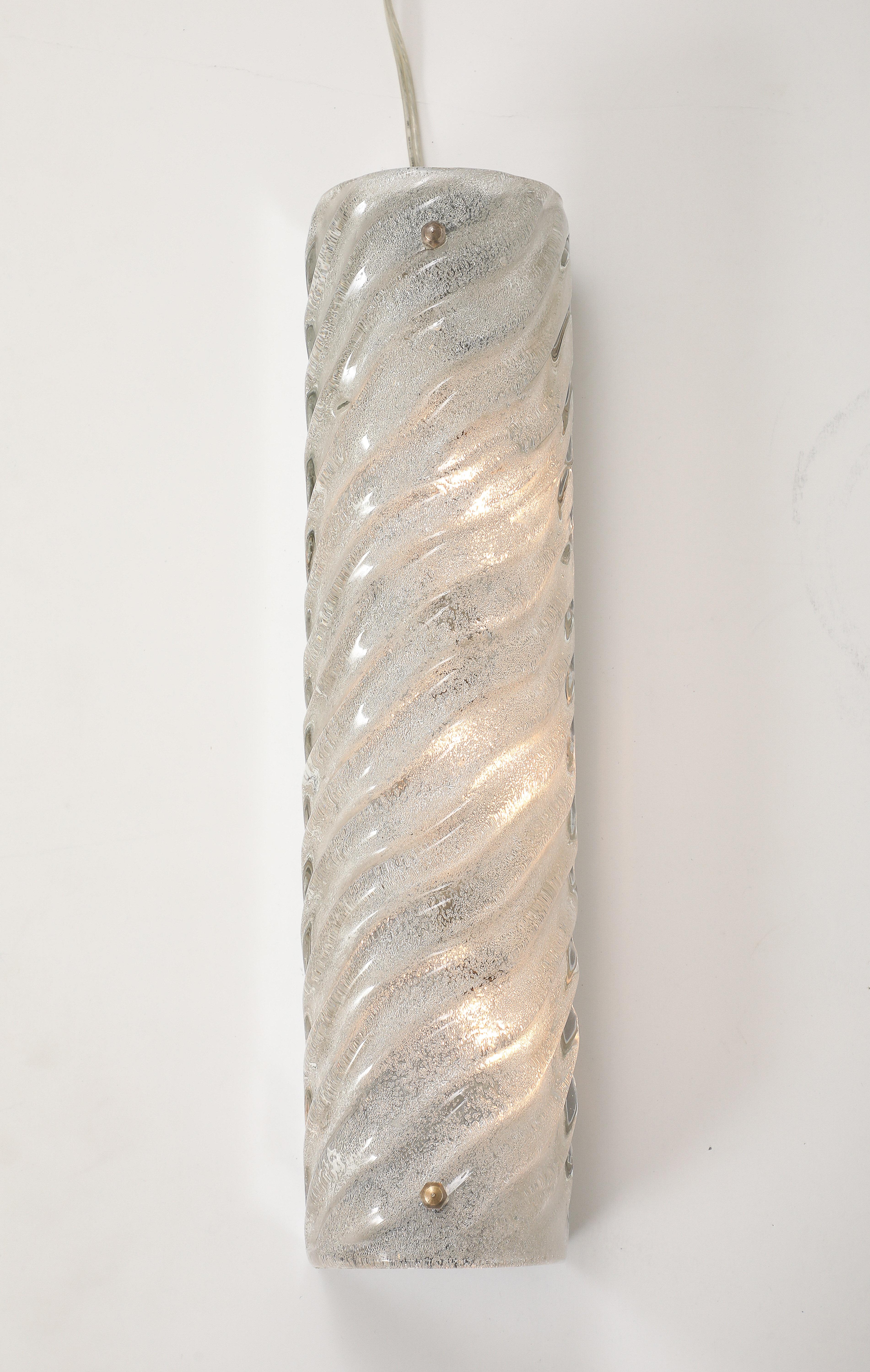 Aplique Rectangular de Cristal de Hielo de los años 70 by Kalmar en Bueno estado para la venta en New York, NY