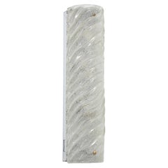 1970's Rectangular Ice Glass wall Light by Kalmar