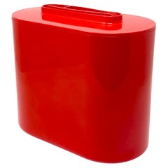 1970s Red 8420 Ice Bucket by Giotto Stoppino for Kartell