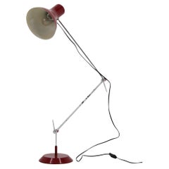 1970s Red Adjustable Floor or Table Lamp, Czechoslovakia
