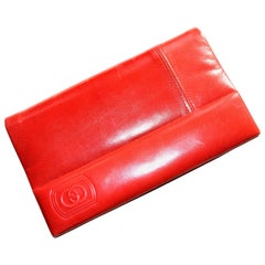 1970s Red Gucci Clutch