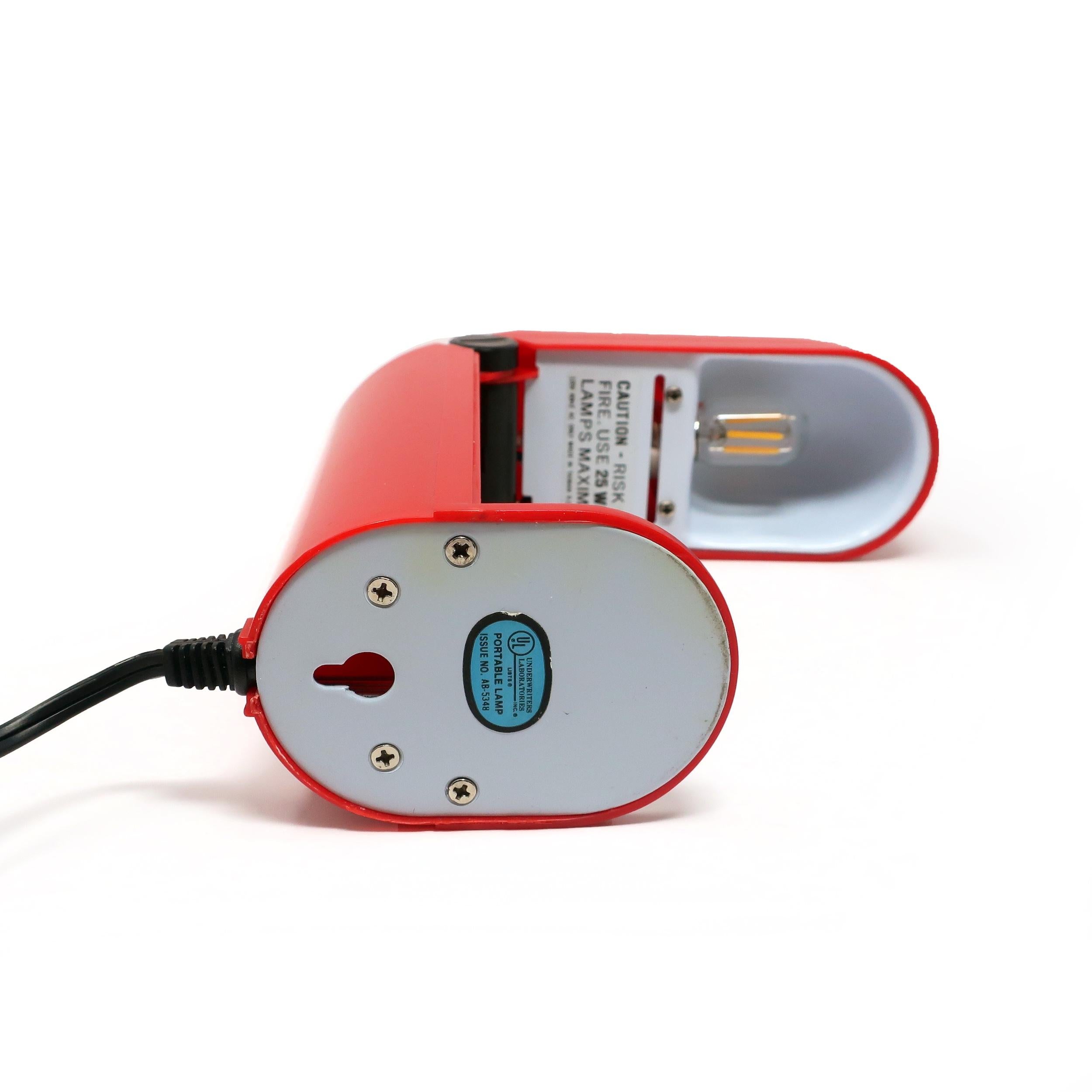 1970s Red Manon Lamp by Yamada Shomei For Sale 4