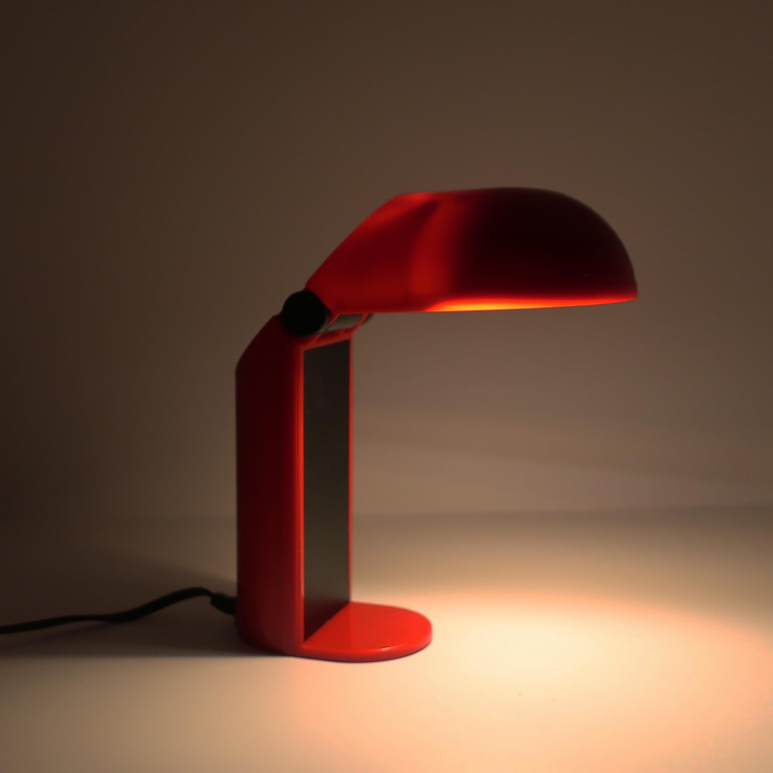 1970s Red Manon Lamp by Yamada Shomei For Sale 1