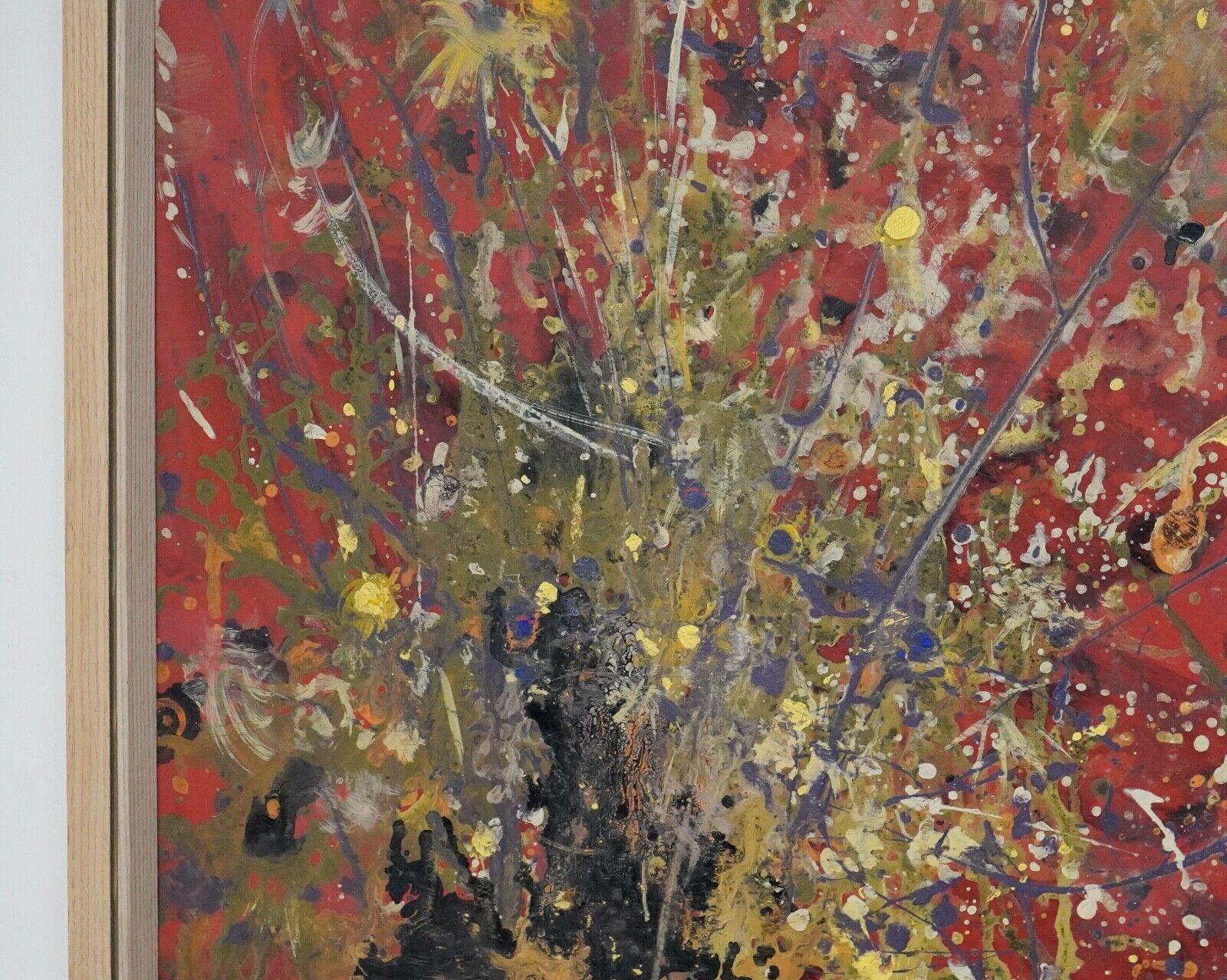 Oil on board painting.
Modernist abstract painting. 
Newly framed in a solid wood frame.

Dimensions

H 75cm, W 50.5cm, D 3cm
 
Condition 
Please do take a careful look at all our pictures and note that these are antique or vintage pieces that will