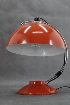 1970s Red Table Lamp