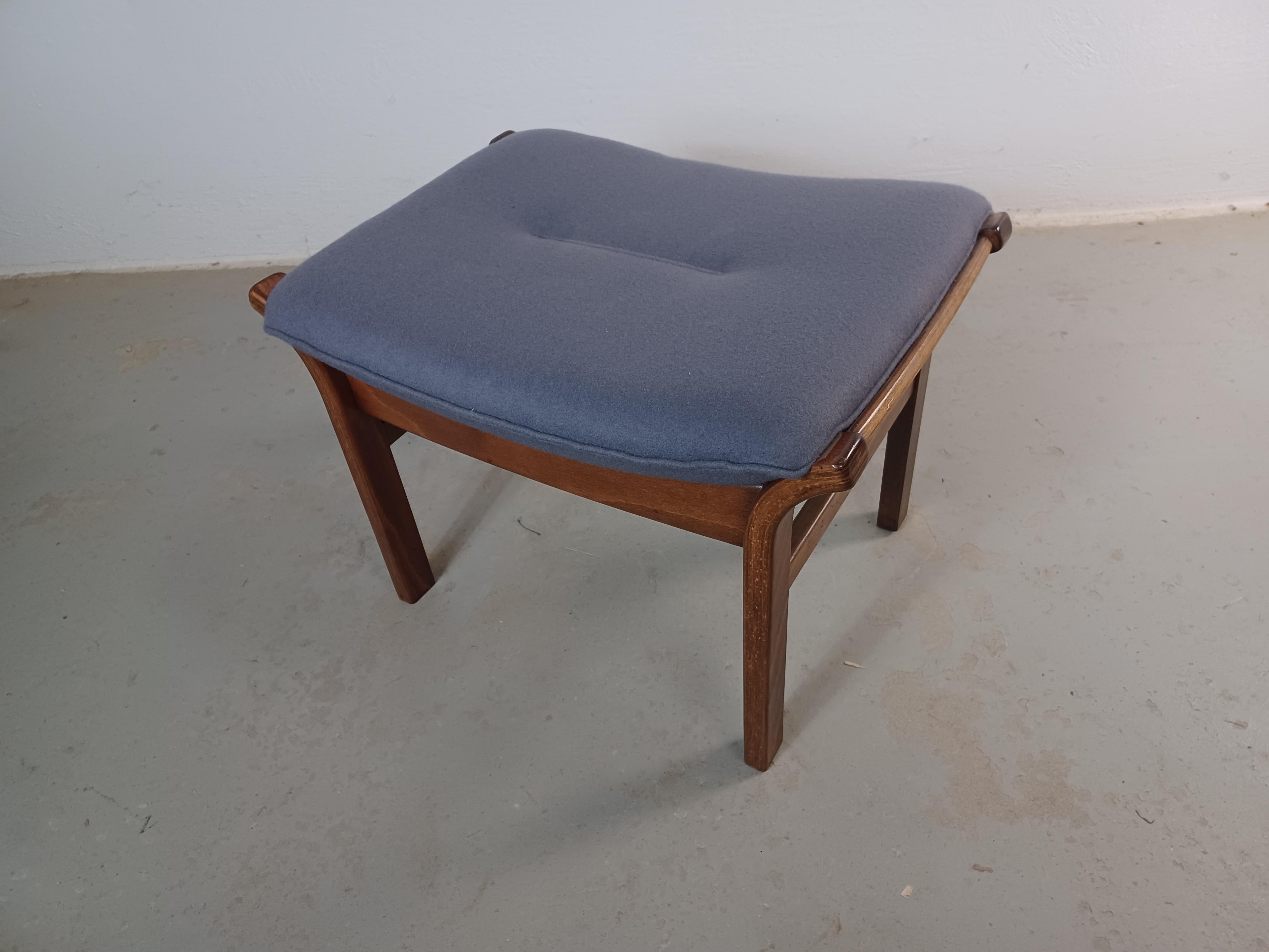 1970's, Refinished Danish Footstool en Bueno estado para la venta en Knebel, DK