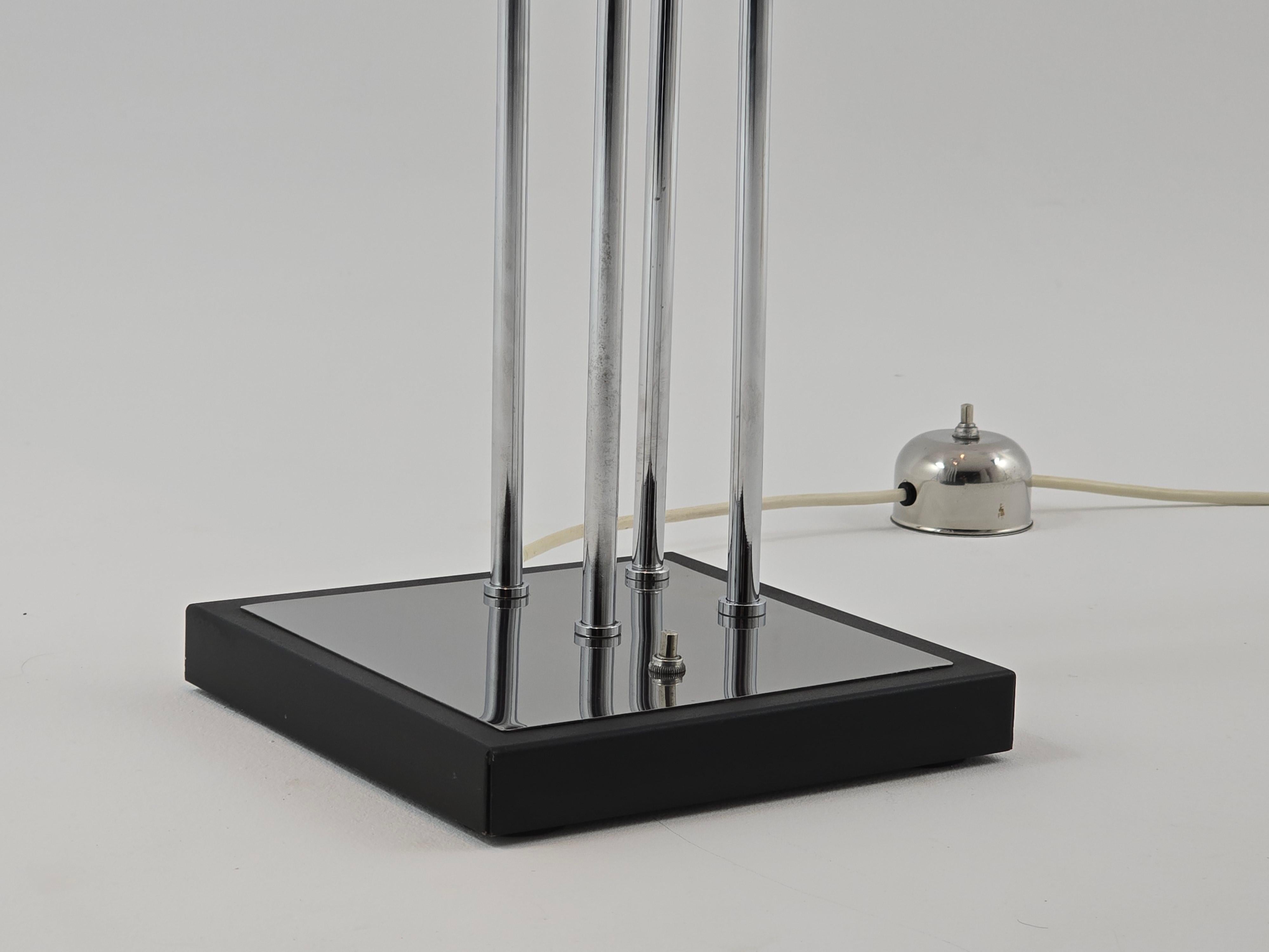 Lámpara de pie Reggiani Cinematic 4 cabezas cromo años 70 , Italia en venta 2