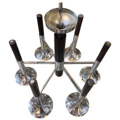Lustre italien de style Reggiani de l'ère spatiale des années 1970