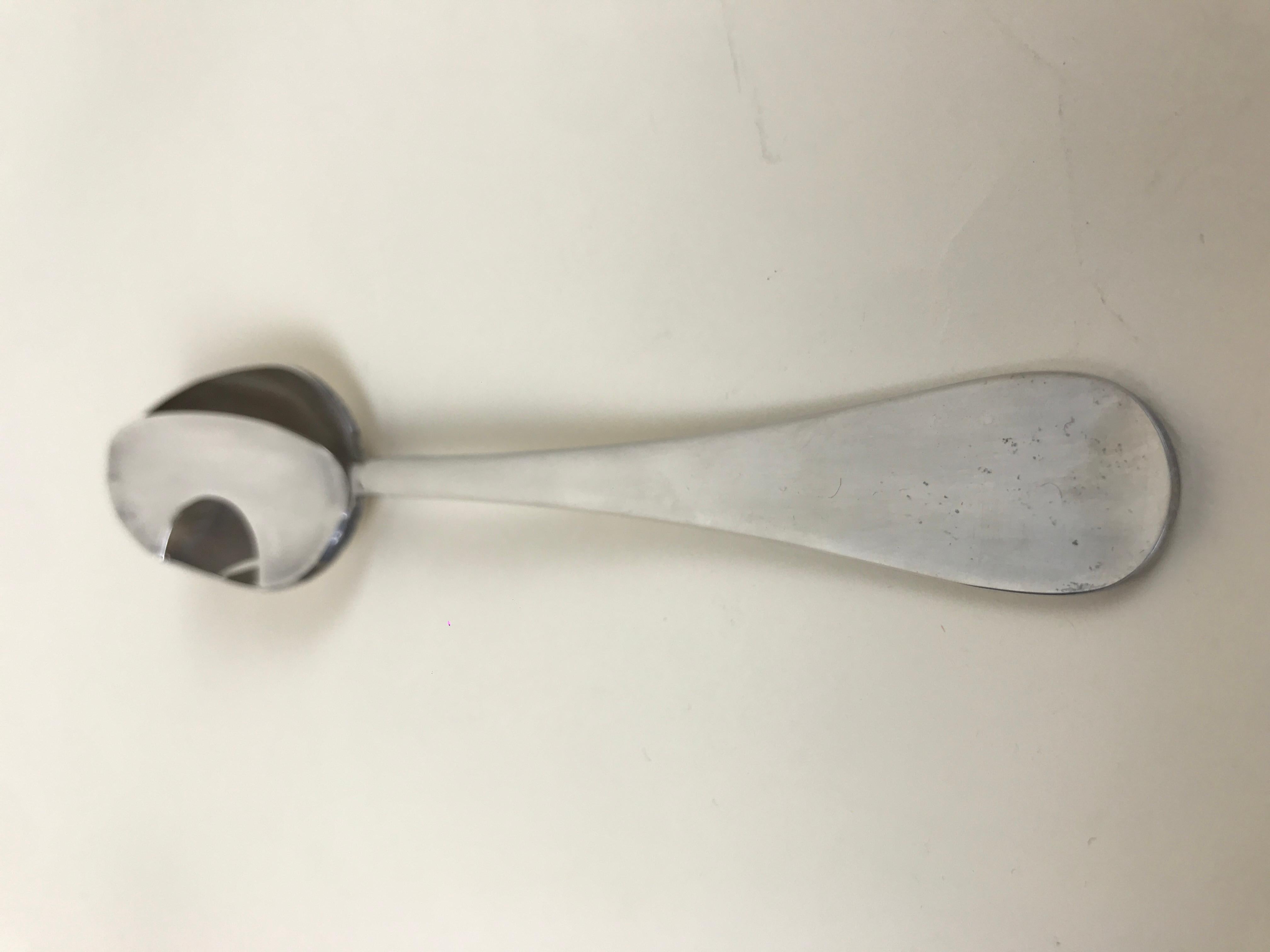 Late 20th Century 1970s Reissued America Silver Plated Master Mustache Spoon by Reed & Barton For Sale