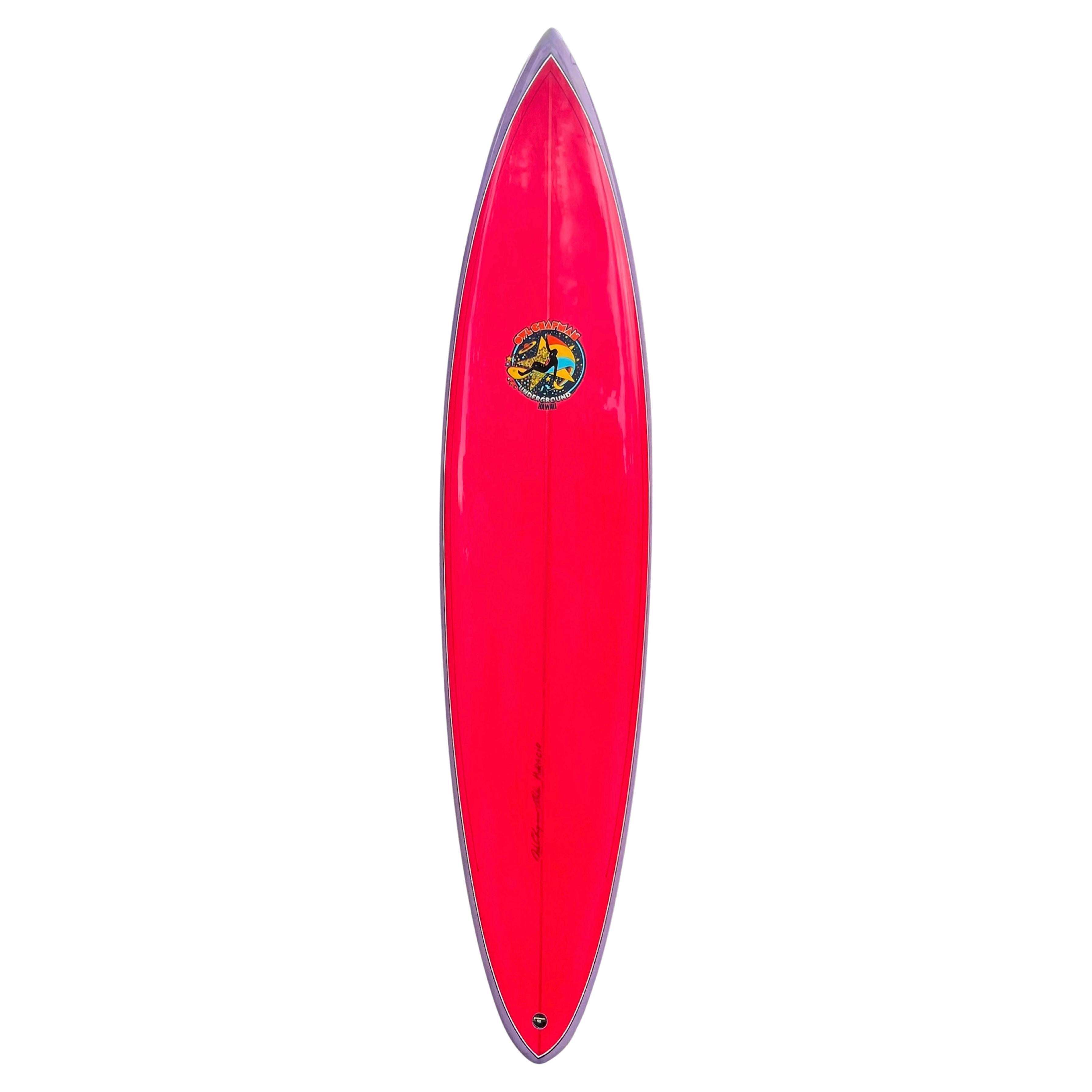 1970s Replica Owl Chapman Underground Hawaii Pintail Surfboard For Sale