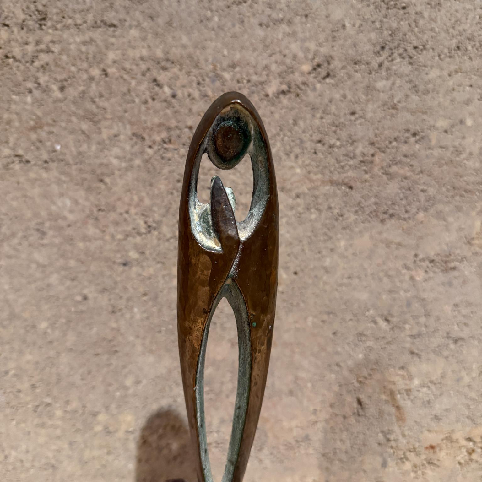 Mid-Century moderno Scultura modernista in bronzo Madonna & Child, anni '70, Repubblica d'Irlanda in vendita