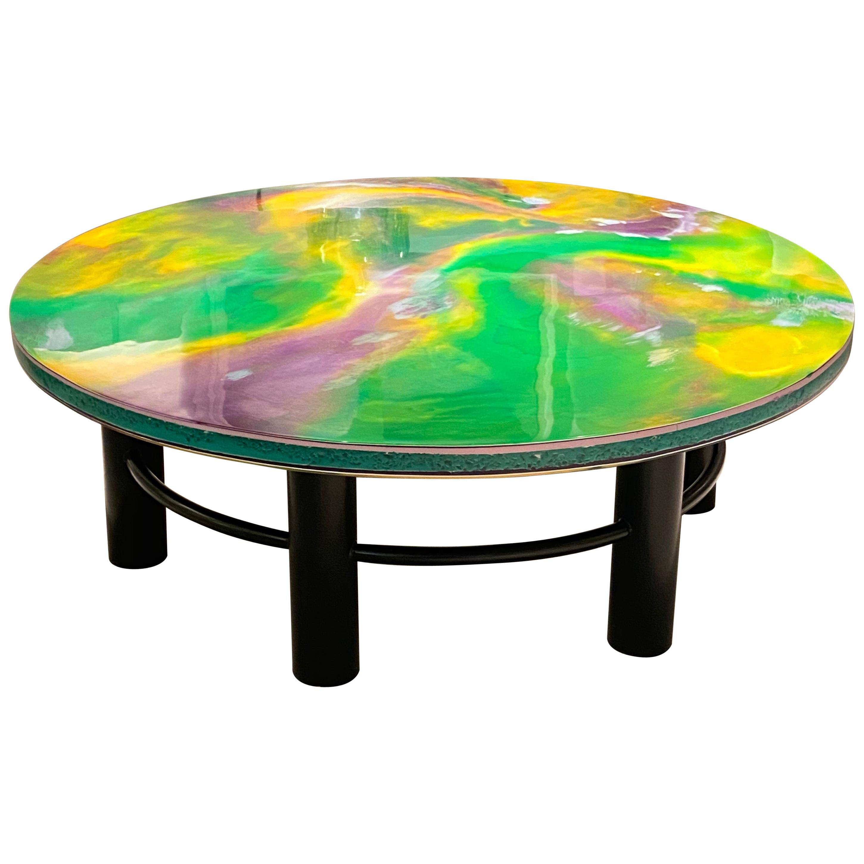 1970s Resin Coffee Table by Pierre Giraudon For Sale