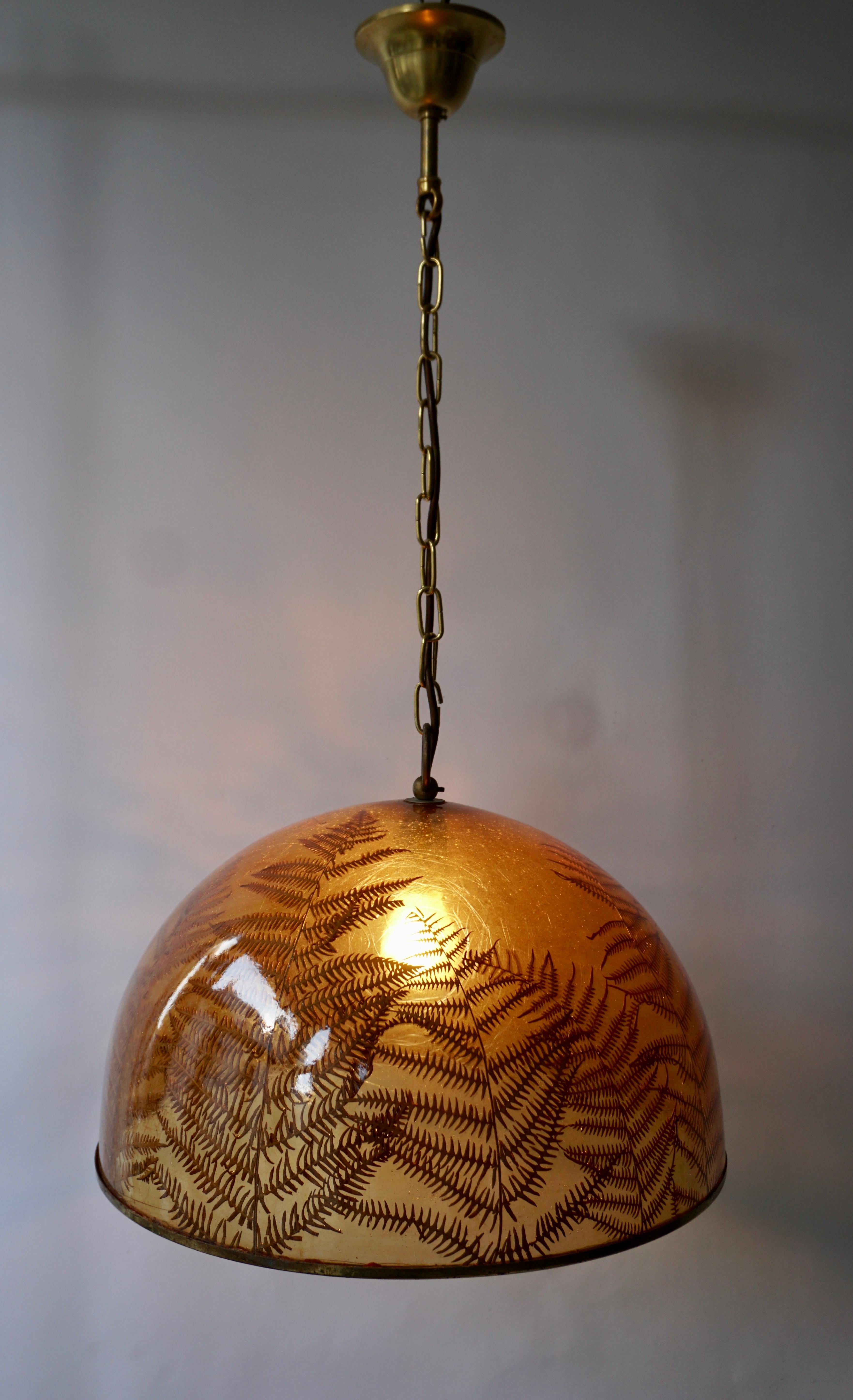 20th Century 1970s Resin Pendant Lamp For Sale