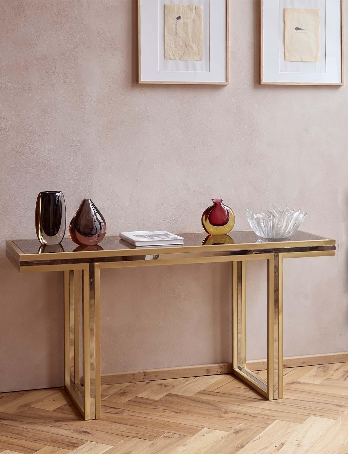 1970s Restored Romeo Rega Console Table im Angebot 1