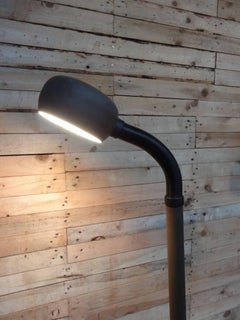 1970s Retro Vintage Freestanding Dijkstra Bowl Shaped Reading Floor Lamp