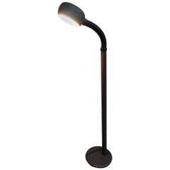 1970s Retro Vintage Freestanding Dijkstra Bowl Shaped Reading Floor Lamp