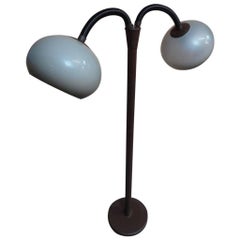 1970 Retro Vintage Freestanding Dijkstra Mushroom Shaped Two Lights Floor Lamp