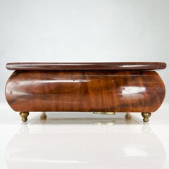 1970er Jahre Reuge Ste Croix Intarsien-Holzschmuckkästchen Musik Liebesgeschichte Italien