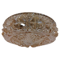 1970's Rewired Danish Glass Flush Mount
