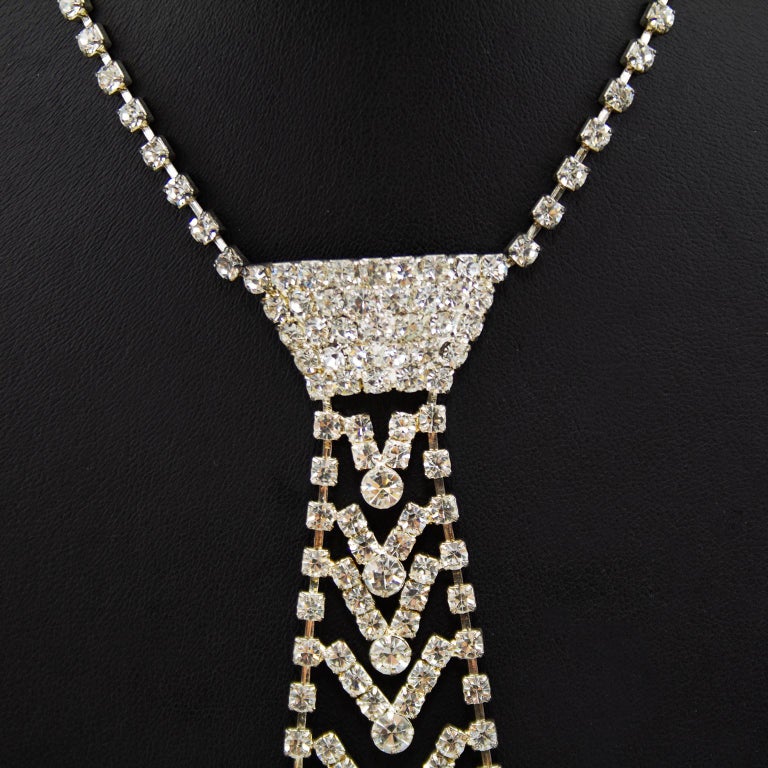 rhinestone neck ties