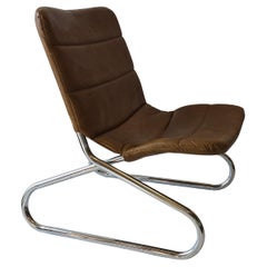 1970s Ribbon Lounge Chair Chrome