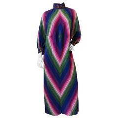 1970s Rikma Diamond Chevron Kaftan