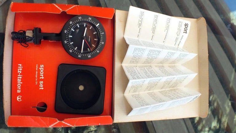 1970s Ritz Italora Italy Car or Boats Sport Set Clock Design by Da For ...