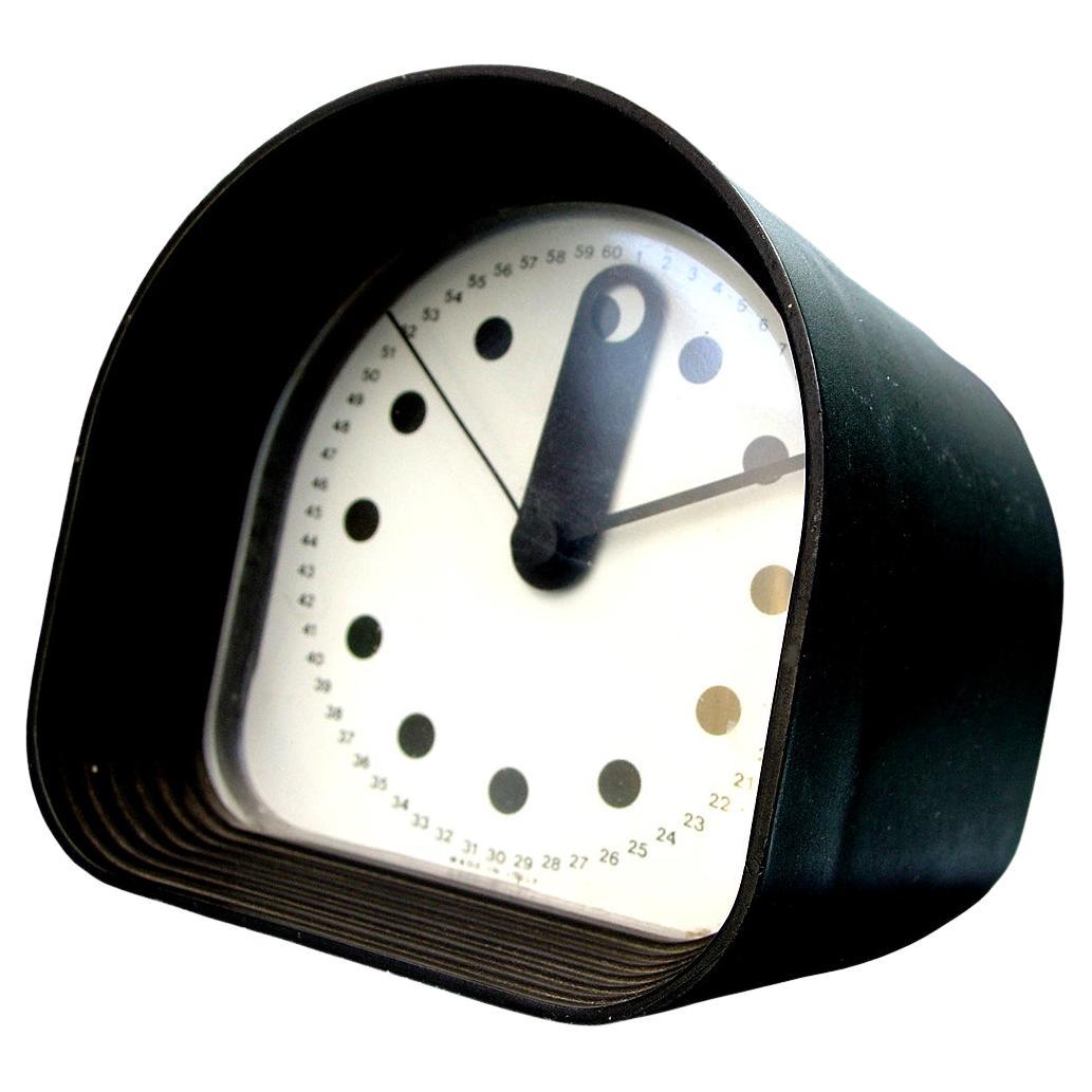 Horloge de table Ritz Italora d'origine des années 1970 par Joe Colombo Optic Art