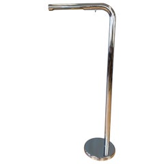 Retro 1970s Robert Sonneman Style Chrome Tube Floor Lamp