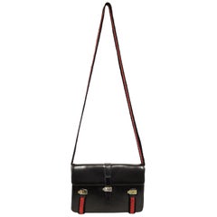 Vintage 1970s Roberta Di Camerino Black Shoulder Bag