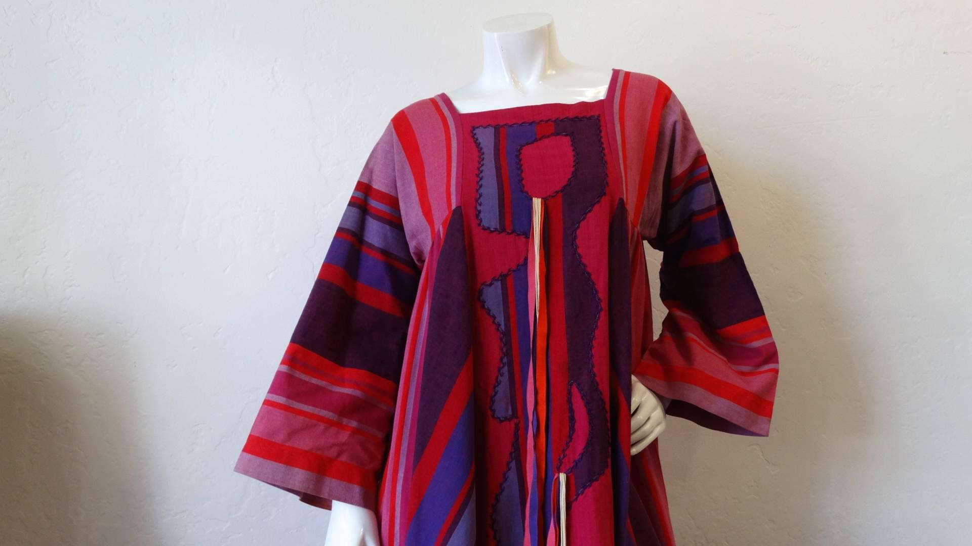 Roberta Vercellino y Luis Striped Kaftan, 1970s 2