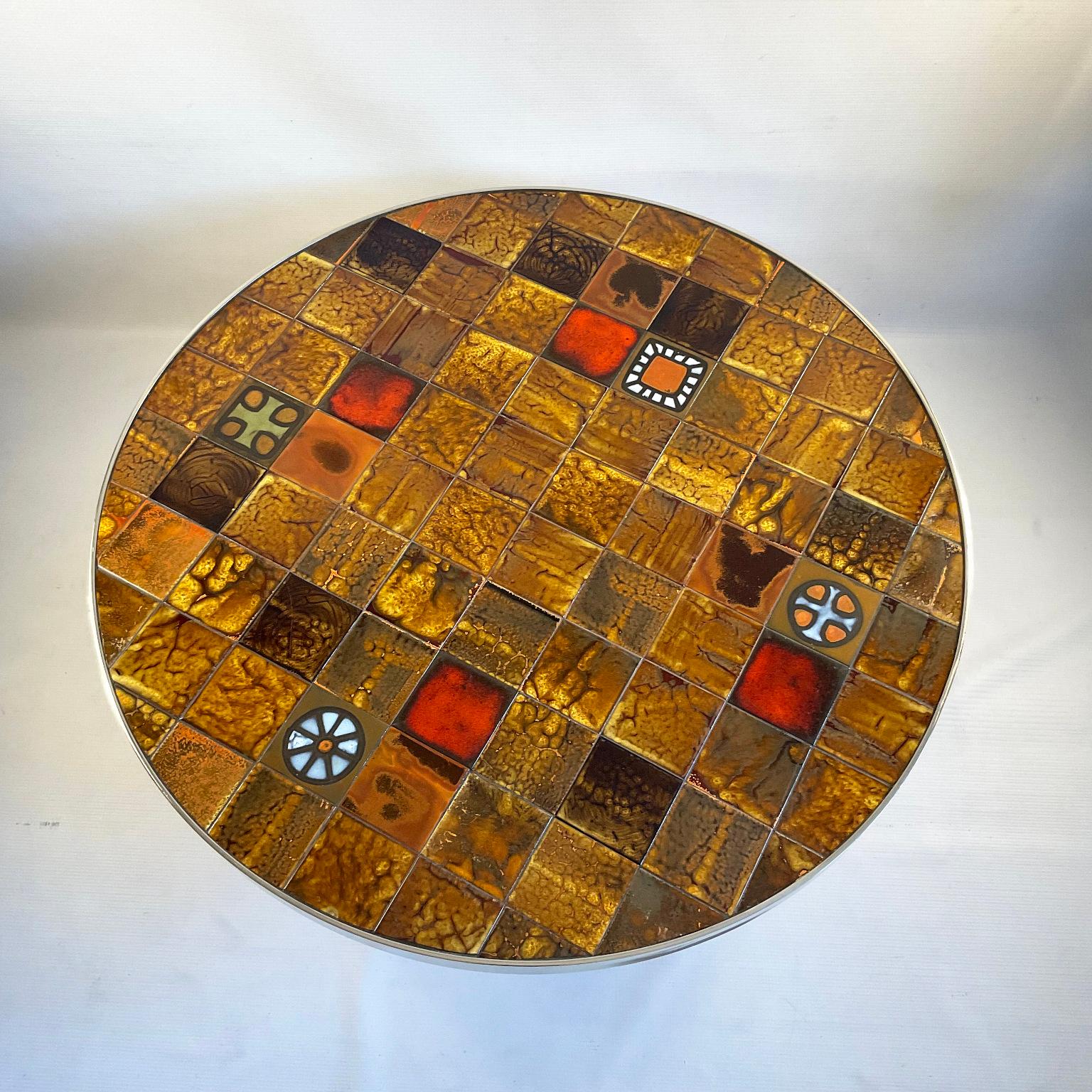 1970s Roche Bobois Ceramic Coffee Table France In Good Condition For Sale In London, GB